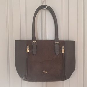Prune Purse in Leather and Suede